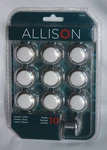 10 Pk Allison Knobs Chrome/white 192449. Fixed Price $12.99.