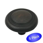 *5 Pack* Cosmas Cabinet Hardware Oil Rubbed Bronze Round Knobs #2202ORB. Fixed Price $5.45.
