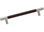 Turnstyle Designs 7-7/8" Door Pull Chocolate Leather With Polished Nickel. Fixed Price $169.99.