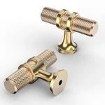 9BUILD 10 Pack 2 Inch Brushed Gold Knurled Kitchen Knobs - Drawer .... Fixed Price $37.51.