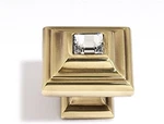 Alno C213-CLR/PA Swarovski Crystal 1/4" Knob Polished Antique. Fixed Price $35.96.