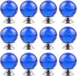 12 Pcs Crystal Cabinet Knobs Round Glass Bubbles Smooth Drawer Pulls Handl. Fixed Price $22.64.