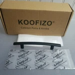 Koofizo Curved Bar Cabinet Pull - Black Furniture Arch Handle, 3.8 INCH/96MM Scr. Fixed Price $29.99.