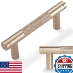 Povefonk 15 Pack 3 Inch Champagne Bronze Kitchen Cabinet Handles Knurled Drawer. Fixed Price $81.22.