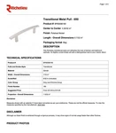 Lot Of 20 Richelieu Cabinet Pulls - Polished Nickel Model BP65096180. Fixed Price $90.00.