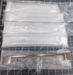 5 Pack Southern Hills Brushed Chrome Cabinet Handles, 10 Inches Total Length. Fixed Price $18.99.