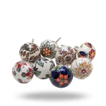 Trinca-ferro Set Of 8 Ceramic Big Beauty Knobs Kitchen Cabinet Cupboard Door. Fixed Price $55.86.