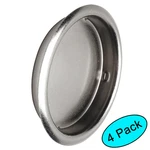 *4 Pack* Designers Impressions Satin Nickel 2-1/8 Pocket Door Finger Pull 47644. Fixed Price $6.75.