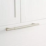 Signature Hardware 12" Colmar Solid Brass Appliance Pull - Brushed Nickel. Fixed Price $70.00.