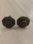2X Omnia 9145/30.VC 1-3/8" Solid Brass Octagonal Copper Drawer Pull Italy Patina. Fixed Price $5.99.