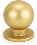 Haliwu 30 Pack Brushed Brass Cabinet Knobs Kitchen Knob, Round. Fixed Price $55.70.