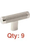 9 Amerock Esquire 2 5/8 Inch Cabinet Knob Polished Nickel/stainless Steel. Fixed Price $38.98.