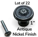 Baldwin 4929-151 Ornamental Antique Nickel Solid Brass Cabinet Knobs ( 22 ). Fixed Price $174.99.