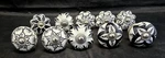 Mint Ceramic / Glass Cabinet Drawer Pulls Knobs Handles Black & White Lot Of 10. Fixed Price $17.99.