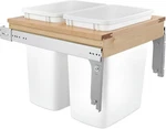 Rev-a-shelf Top Mount Double Pullout Under Cabinet 35 Quart Kitchen Trash Can. Fixed Price $147.99.