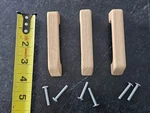 Amerock Wooden Cabinet Handles Set Of 3 BP820-WD. Fixed Price $10.00.