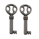 KY-15 Hollow Barrel Antique Skeleton Key For Cabinet, Grandfather Clock Black. Fixed Price $14.63.