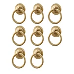 Rzdeal 8 Pk Brass Cabinet Pulls Ring Drawer Handles Gold Brushed Kitchen. Fixed Price $37.69.