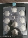 Target Home Brand Value Pack Of 10 Satin Nickel Cabinet Knobs New Open Box. Fixed Price $9.99.