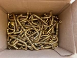 Cabinet Pulls Box Of 50 With Back Plates, Screws And Knobs, Amerock 3" Centers. Fixed Price $200.00.