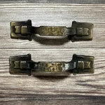 Vintage Brass Cabinet Drawer Pulls Amerock 202-1 Hammered Carriage House. Fixed Price $14.99.