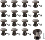 16 Pack Mini Cabinet Knobs, 1/2 Inch Dia Bronze Drawer Pulls Handles, Small Roun. Fixed Price $10.32.