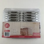 Satin Nickel Finish 5" Cabinet Pulls 20 Screws Included New Package. Fixed Price $18.00.