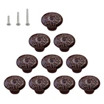 Cabinet Knobs And Pulls Vintage Brown Pottery Ceramic Kitchen Cupboard Drawer.... Fixed Price $27.69.
