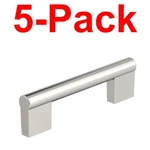 Amerock 5-PACK Versa 3-3/4 Inch C/c Handle Cabinet Pull, Polished Nickel. Fixed Price $13.53.
