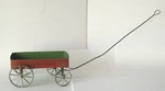 Antique George Brown Tin Toy Express Cart Wagon Early Pull Folk American. Fixed Price $275.00.