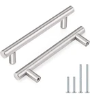 Pack Probrico PD201HSS102 - 4 Inch Satin Nickel Cabinet Hardware Bar Pulls. Fixed Price $11.89.