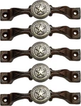 Urbalabs Cast Iron Concho The State Of Texas Kitchen Cabinet Handles Drawer. Fixed Price $32.99.