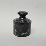 Swirl Marble Stone Paperweight Vintage Hamilton Black Green Round Knob. Fixed Price $9.00.