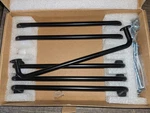 6 Pack 7.5 Inch Hole Centers Black Solid Cabinet Pulls Kitchen Drawer Handles. Fixed Price $30.00.