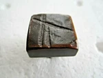 Du Verre Jeff Goodman Square Bronze / Aluminum Cabinet Door Drawer Pull Knob. Fixed Price $10.00.