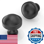 Asimerdeco 10 Pack Matte Black Cabinet Knobs 1-1/5"(30MM) Single Hole. Fixed Price $46.08.