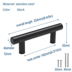 10PACK Black Kitchen Cabinet Pulls Stainless Steel Drawer Bar Knob Handles. Fixed Price $20.89.
