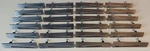 Atlas Homewares Lot 24 Modernist Brushed Nickel Right/left Cabinet Pulls Handles. Fixed Price $279.00.