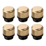Ntresbonne 6 Pack 1 Inch Cabinet Knobs Gold And Black Cupboard Aluminum. Fixed Price $33.66.