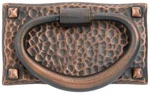 Emtek 86041 Hammered Oval 3"L Ring Cabinet Pull - Bronze. Fixed Price $30.40.