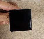 *10 Pack* Cosmas Satin Nickel & Black Glass Square Cabinet Knobs #6377SN-X. Fixed Price $64.00.
