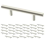 Franklin Brass 3" Stainless Steel Simple Round Bar Cabinet & Drawer Pull 30 Pack. Fixed Price $50.00.