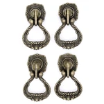 Lxz 4 Pcs Vintage Antique Brass Pendant Ring Pulls Drop Handles Knobs With Si.... Fixed Price $20.52.
