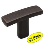 *25 Pack* Cosmas Cabinet Hardware Oil Rubbed Bronze Subtle Arch Knobs #2363ORB. Fixed Price $46.48.