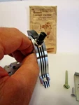 Vtg Nos Chrome Cabinet Door Push Button Latch Pull 3 Black Lines Amerock E08760. Fixed Price $28.00.