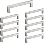 Homdiy 10 Pack 5 Inch Brushed Nickel Cabinet Pulls Handles Square Door. Fixed Price $30.08.