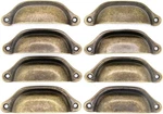 8 Pcs Vintage Style Seashell Shaped Pulls - Cup Drawer Handles Wit. Fixed Price $18.94.