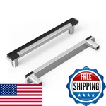 Rergy 10 Pack 5 Inch Brushed Nickel Cabinet Pulls Sliver Drawer Handles Black. Fixed Price $74.01.