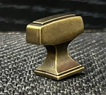 Amerock Rectangle Rustic Brass Knob (BP53029R3), Pack Of 16. Fixed Price $36.00.
