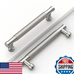 Coinkoly 10 Pack 5'' Brushed Nickel Knurled Cabinet Handles Satin Drawer. Fixed Price $59.52.
